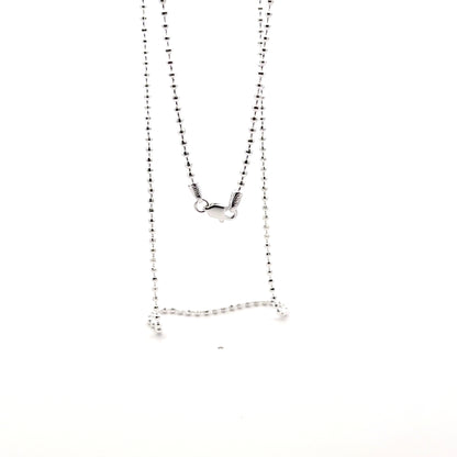 925 Sterling Silver Faceted Disco Ball Chain