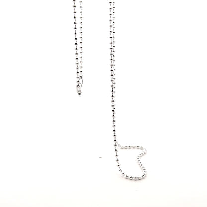 925 Sterling Silver Faceted Disco Ball Chain