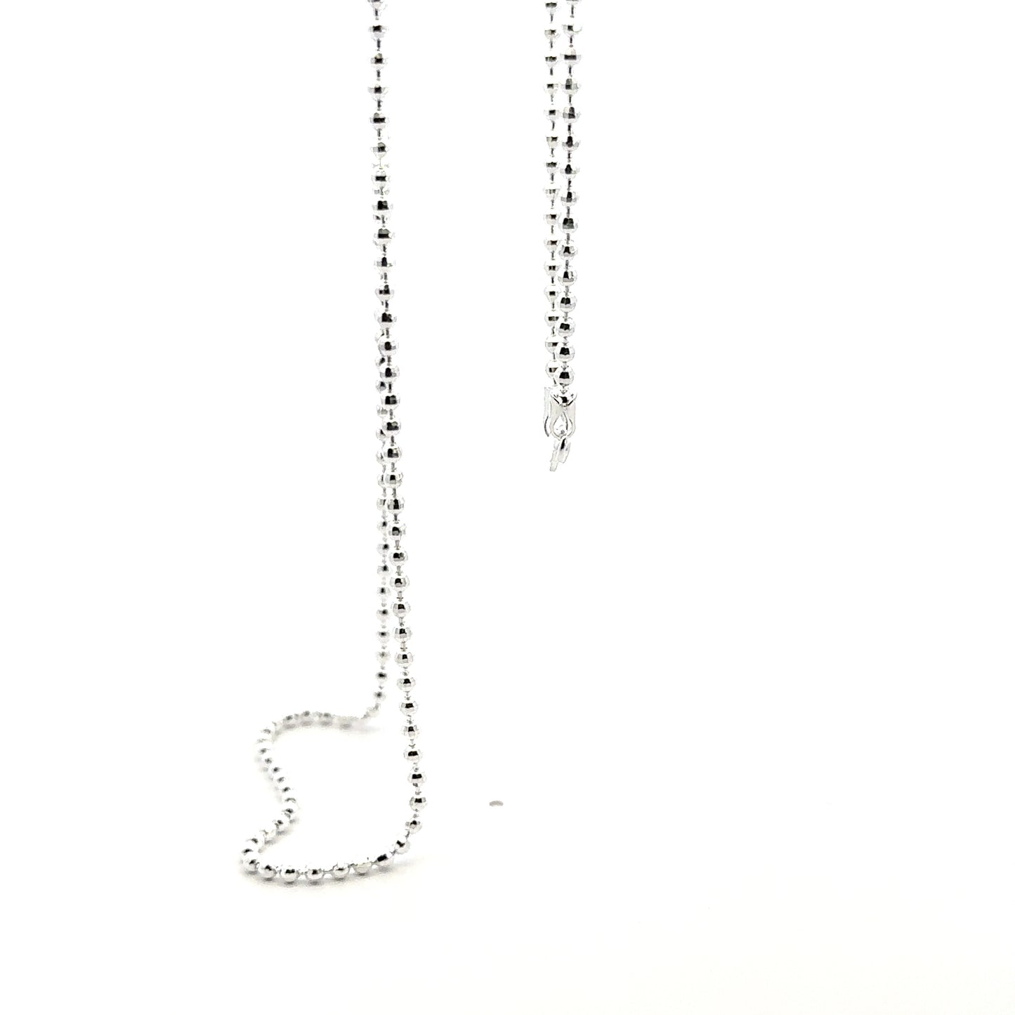 925 Sterling Silver Faceted Disco Ball Chain