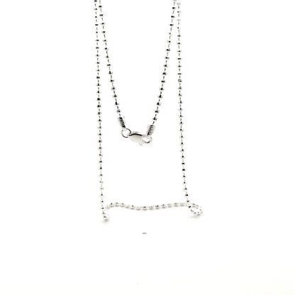 925 Sterling Silver Faceted Disco Ball Chain