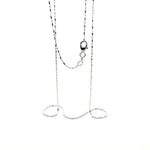 925 Sterling Silver Tube and Bead Chain