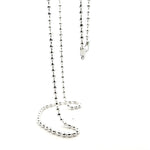925 Sterling Silver Faceted Disco Ball Chain