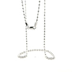 925 Sterling Silver Faceted Disco Ball Chain