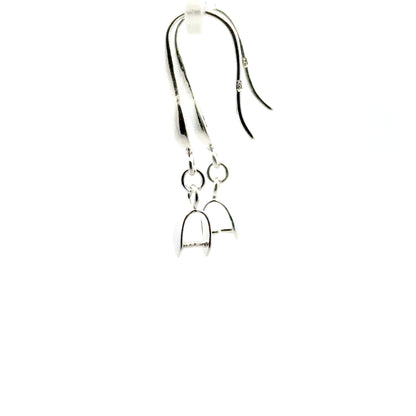 925 Sterling Silver Pair of Earring Hook Bail