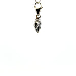 925 Sterling Silver Blanket Bear Charm with Tear-drop Lobster Clasp