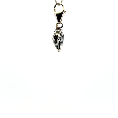 925 Sterling Silver Blanket Bear Charm with Tear-drop Lobster Clasp