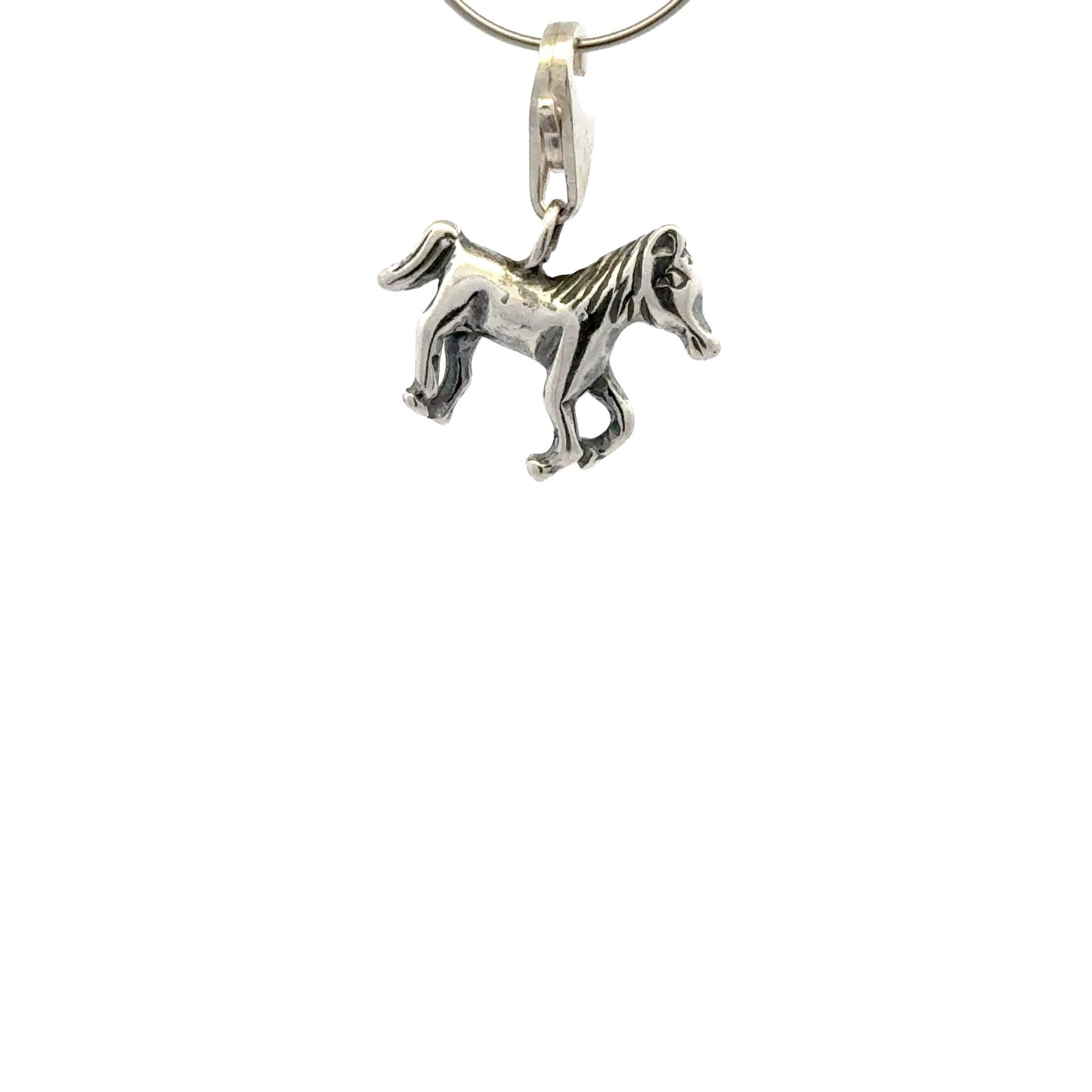 925 Sterling Silver Horse with Tear-drop - Lobster Clasp