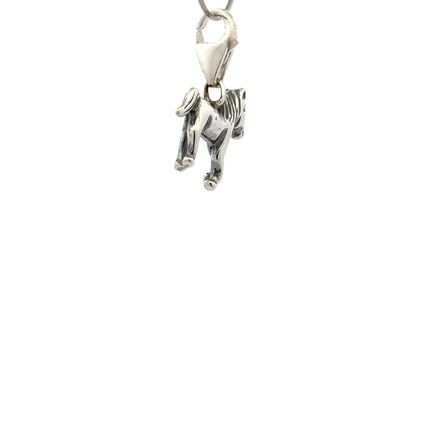 925 Sterling Silver Horse with Tear-drop - Lobster Clasp