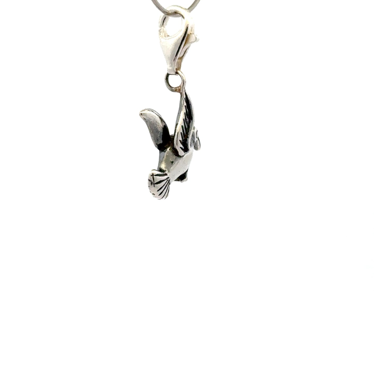 925 Sterling Silver Hummingbird with Tear-drop - Lobster Clasp