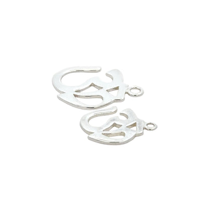 925 Sterling Silver Ohm Charm