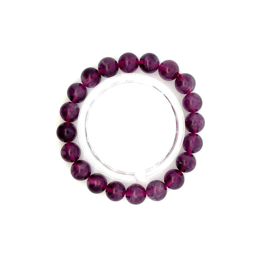 Purple Fluorite Bracelet – Natural Gemstone Jewelry