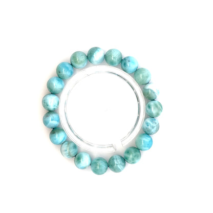 Larimar Bracelet – Natural Sky-Blue Gemstone