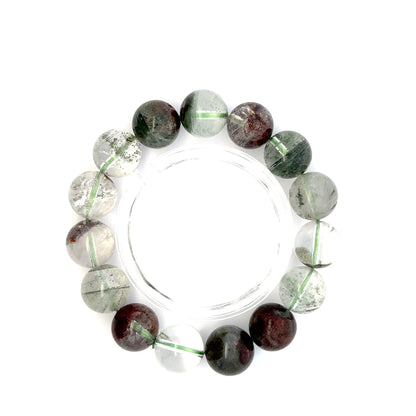 Lodolite Quartz Bracelet – Natural Garden-Included Gemston