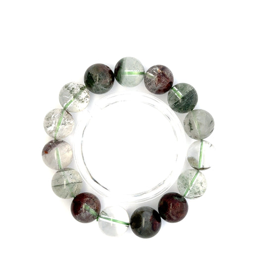Lodolite Quartz Bracelet – Natural Garden-Included Gemston