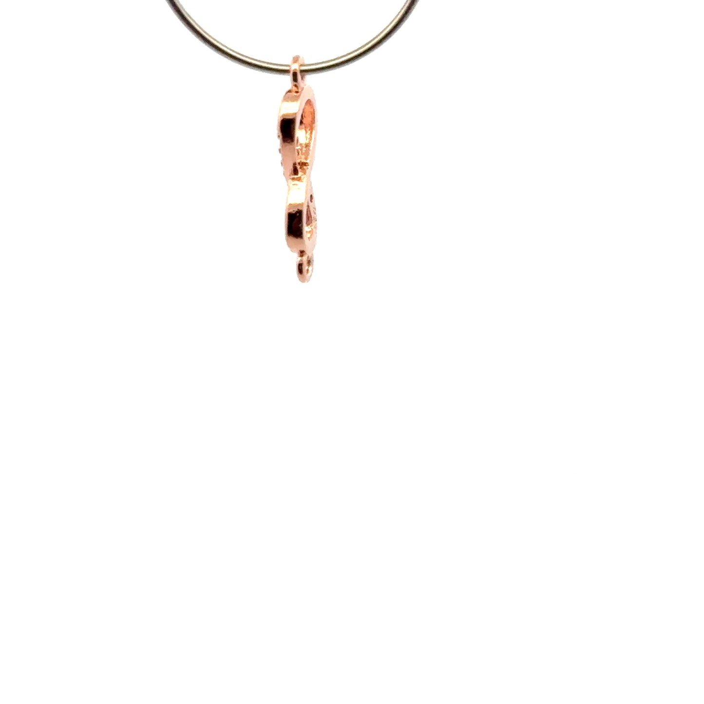 925 Sterling Silver  Figure 8 Connector with Cubic Zirconia