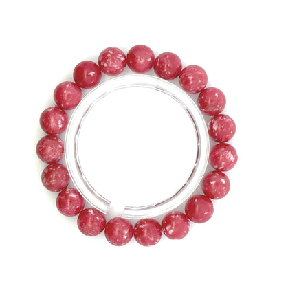 Thulite Bracelet – Natural Gemstone Jewelry - (AAAA Quality)