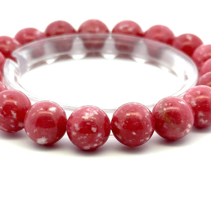 Thulite Bracelet – Natural Gemstone Jewelry - (AAAA Quality)