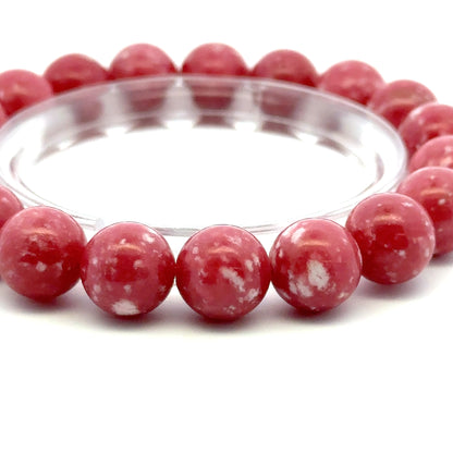 Thulite Bracelet – Natural Gemstone Jewelry - (AAAA Quality)