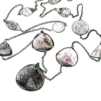 Fancy Japonais Cut Sacred Seven Necklace – 925 Sterling Silver – AAAA Quality