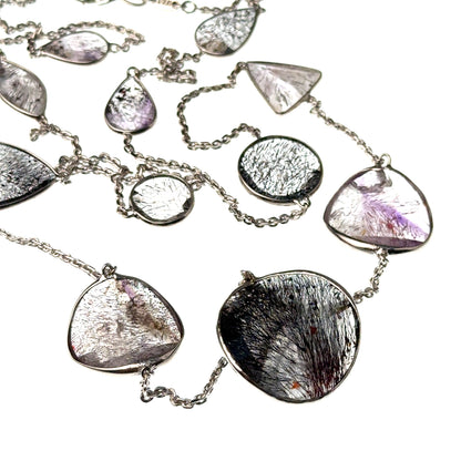 Fancy Japonais Cut Sacred Seven Necklace – 925 Sterling Silver – AAAA Quality