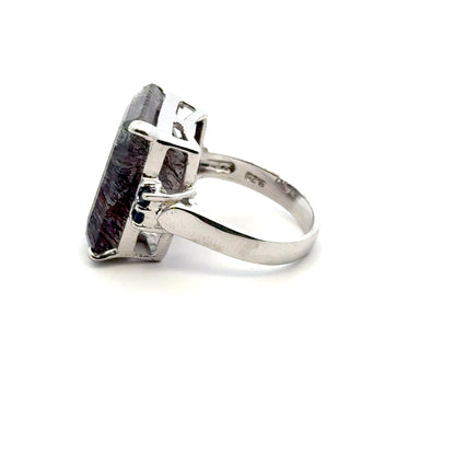 Sacred Seven with Sapphire Ring – 925 Sterling Silver – AAA Quality