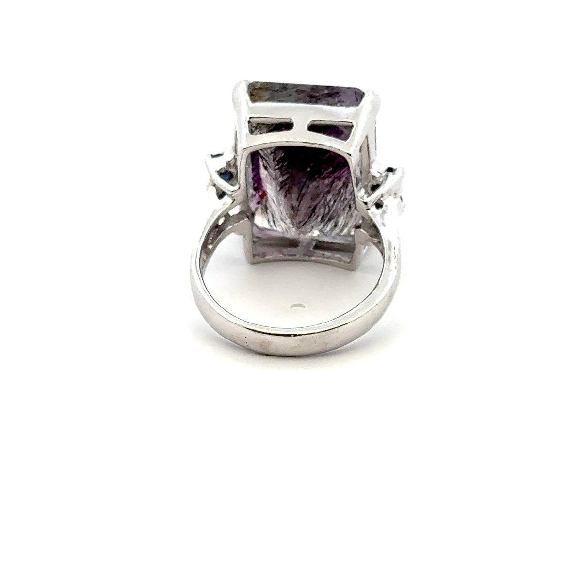 Sacred Seven with Sapphire Ring – 925 Sterling Silver – AAA Quality