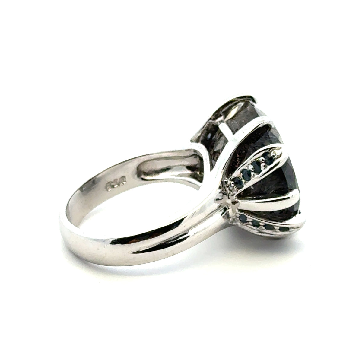Sacred Seven with Sapphire Ring – 925 Sterling Silver – AAA Quality