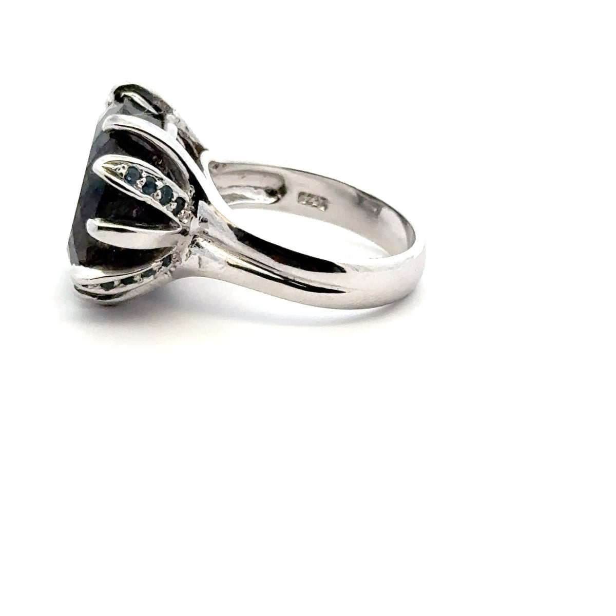 Sacred Seven with Sapphire Ring – 925 Sterling Silver – AAA Quality