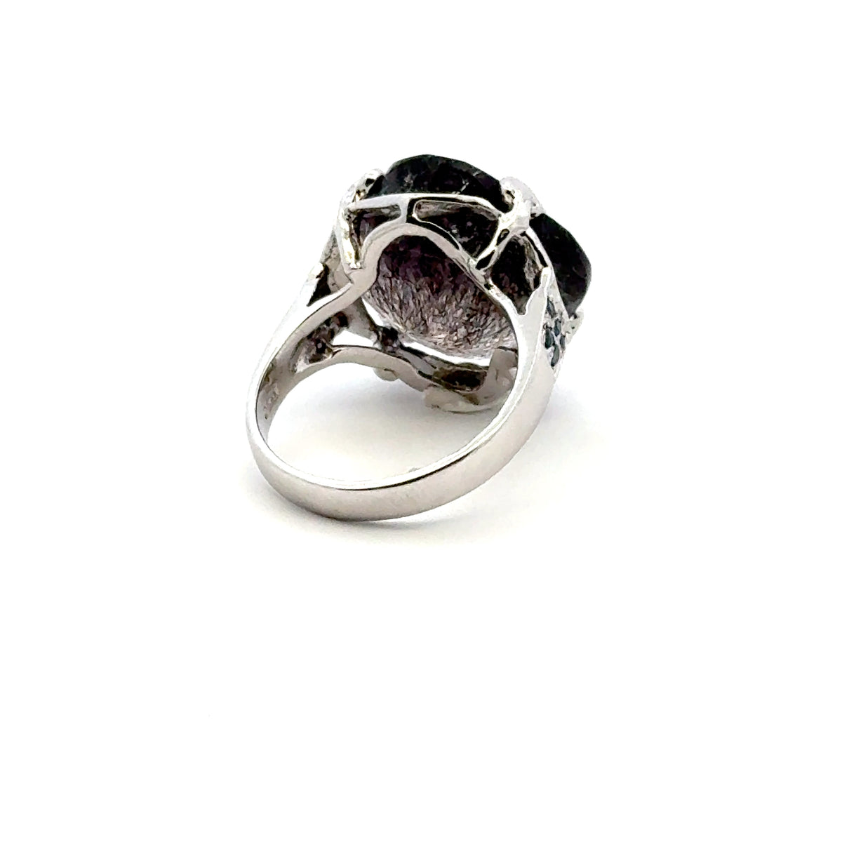 Sacred Seven with Sapphire Ring – Van Cleef Design in 925 Sterling Silver – AAA Quality