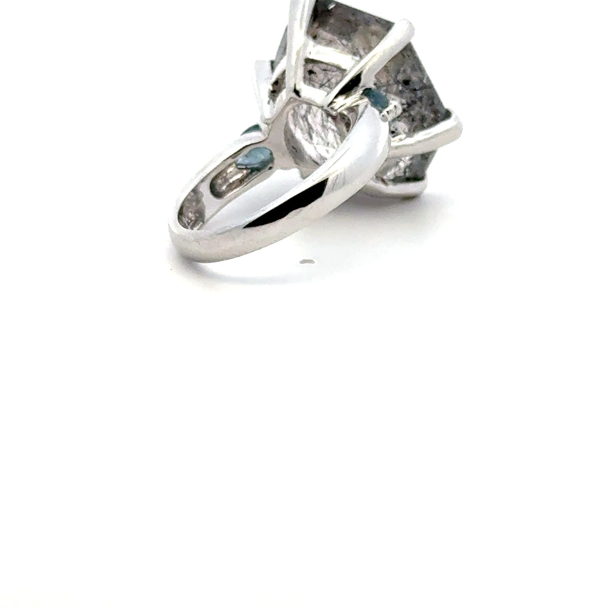 Sacred Seven with Sapphire Ring – 925 Sterling Silver – AAA Quality