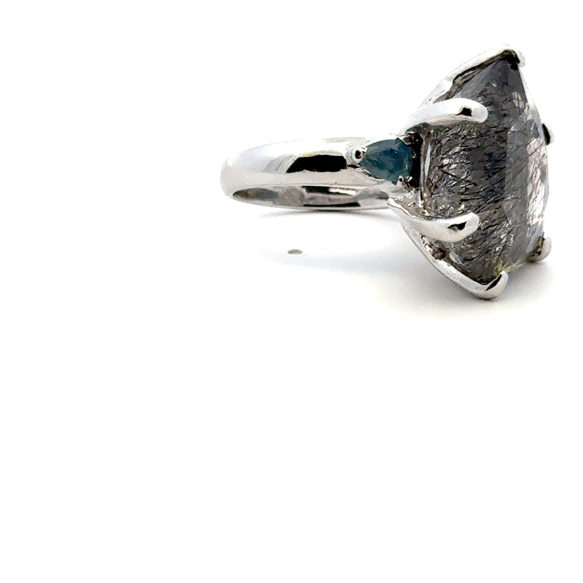 Sacred Seven with Sapphire Ring – 925 Sterling Silver – AAA Quality