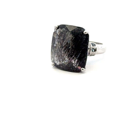 Sacred Seven with Sapphire Ring – 925 Sterling Silver – AAA Quality