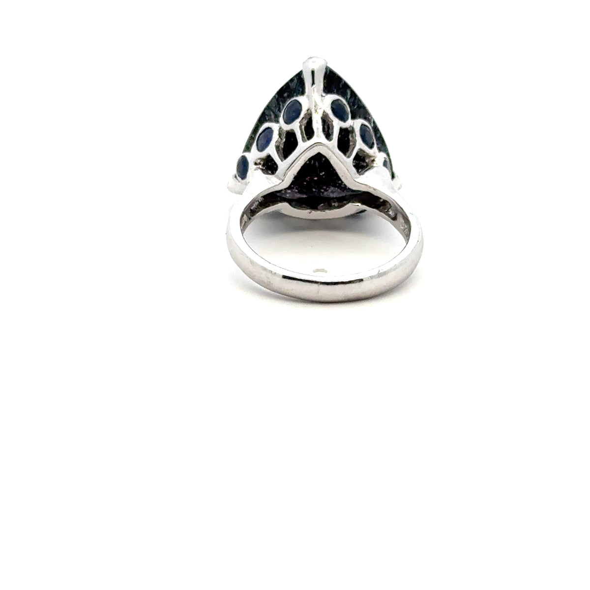Sacred Seven with Sapphire Ring – 925 Sterling Silver – AAA Quality