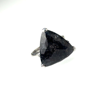 Sacred Seven with Sapphire Ring – 925 Sterling Silver – AAA Quality