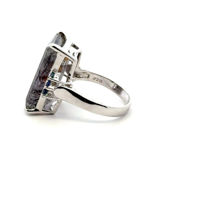 Sacred Seven with Sapphire Ring – 925 Sterling Silver –AAAA  Quality