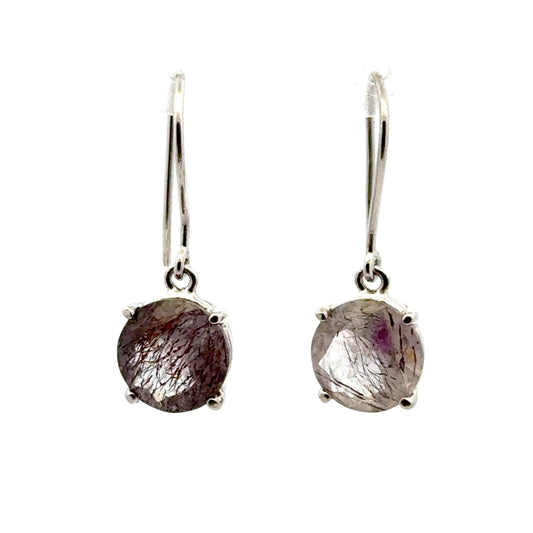 Sacred Seven Drop Earrings – Faceted Natural Gemstone Jewelry in 925 Sterling Silver