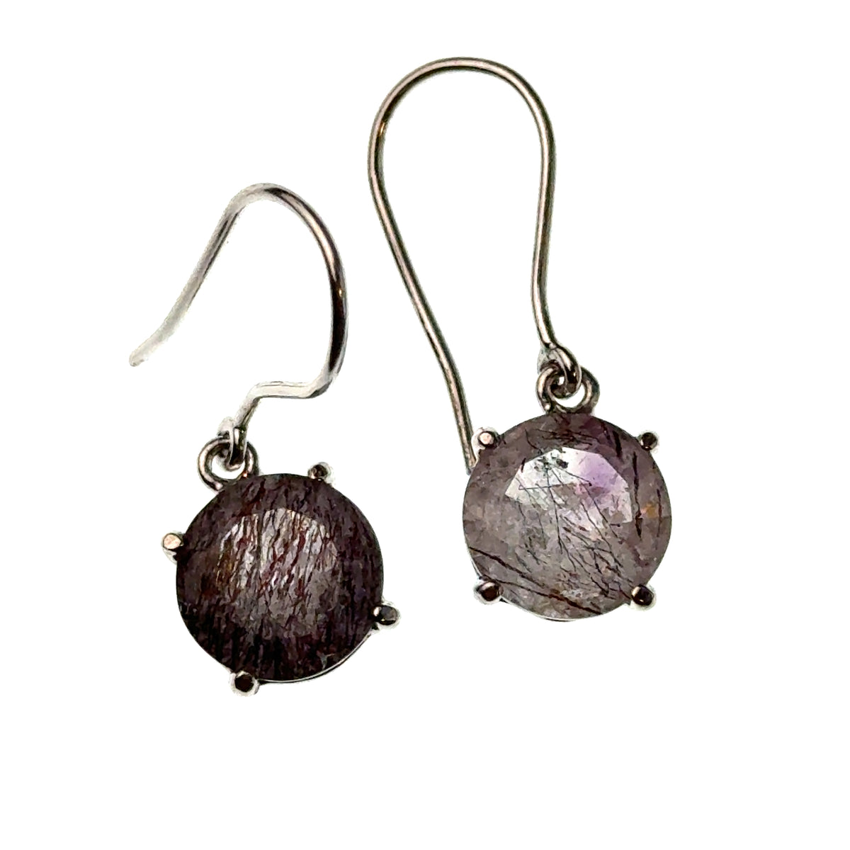 Sacred Seven Drop Earrings – Faceted Natural Gemstone Jewelry in 925 Sterling Silver
