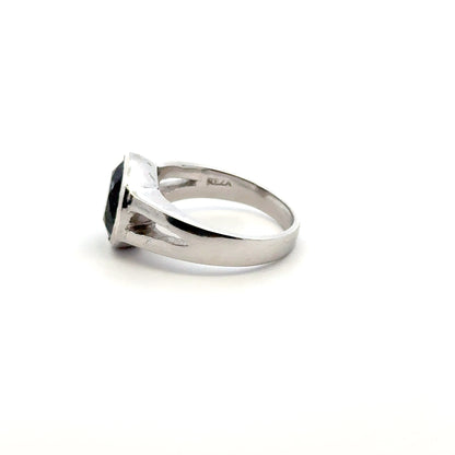 Sacred Seven Ring – Faceted Natural Gemstone Statement Ring in 925 Sterling Silver