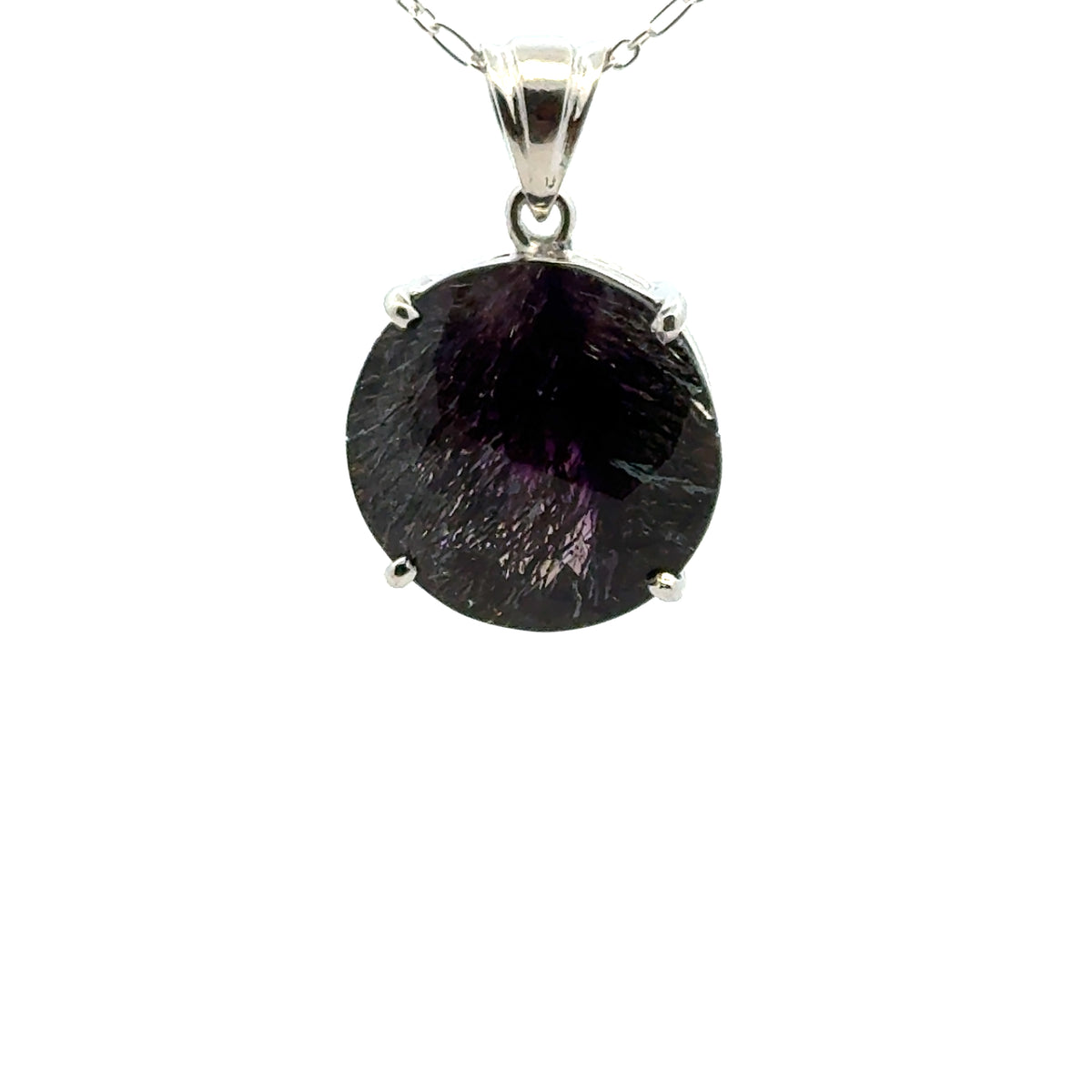 Sacred Seven Pendant – Faceted Natural Gemstone Jewelry in 925 Sterling Silver