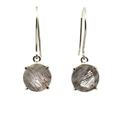 Sacred Seven Dangle Earrings – Brilliant-Cut Natural Gemstone Jewelry in 925 Sterling Silver