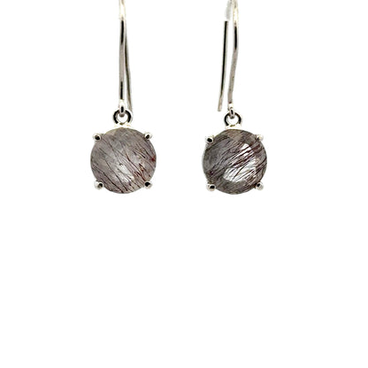 Sacred Seven Dangle Earrings – Brilliant-Cut Natural Gemstone Jewelry in 925 Sterling Silver