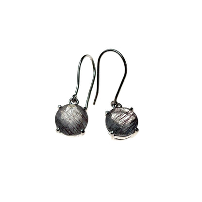Sacred Seven Dangle Earrings – Brilliant-Cut Natural Gemstone Jewelry in 925 Sterling Silver