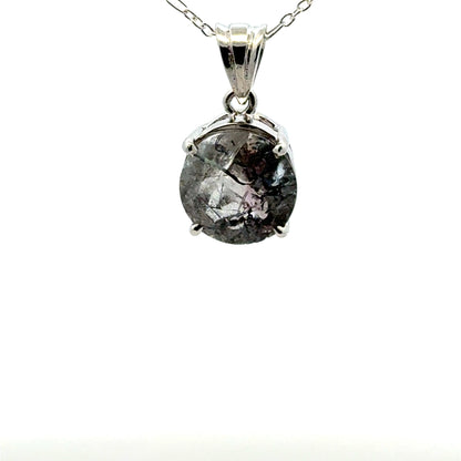 Sacred Seven Pendant – Brilliant-Cut Natural Crystal Jewelry in 925 Sterling Silver
