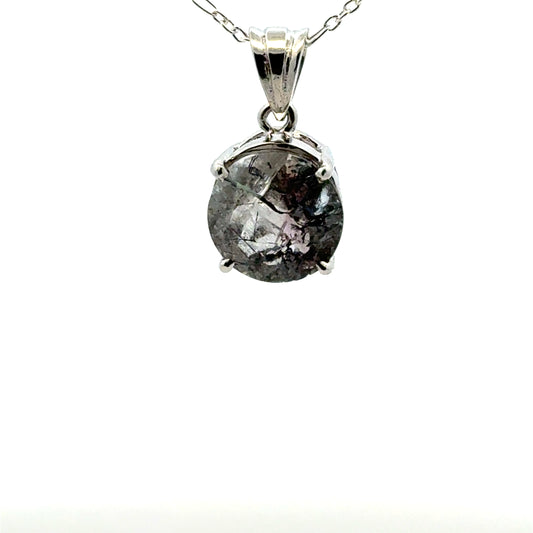 Sacred Seven Pendant – Brilliant-Cut Natural Crystal Jewelry in 925 Sterling Silver