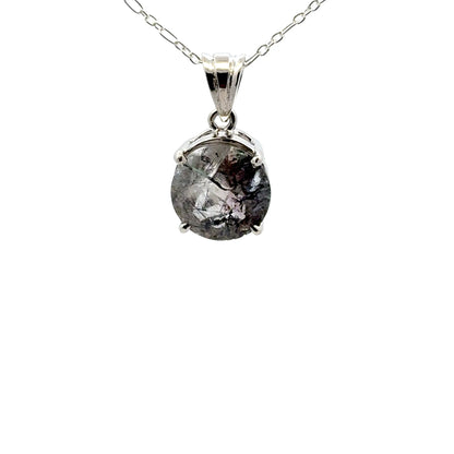 Sacred Seven Pendant – Brilliant-Cut Natural Crystal Jewelry in 925 Sterling Silver