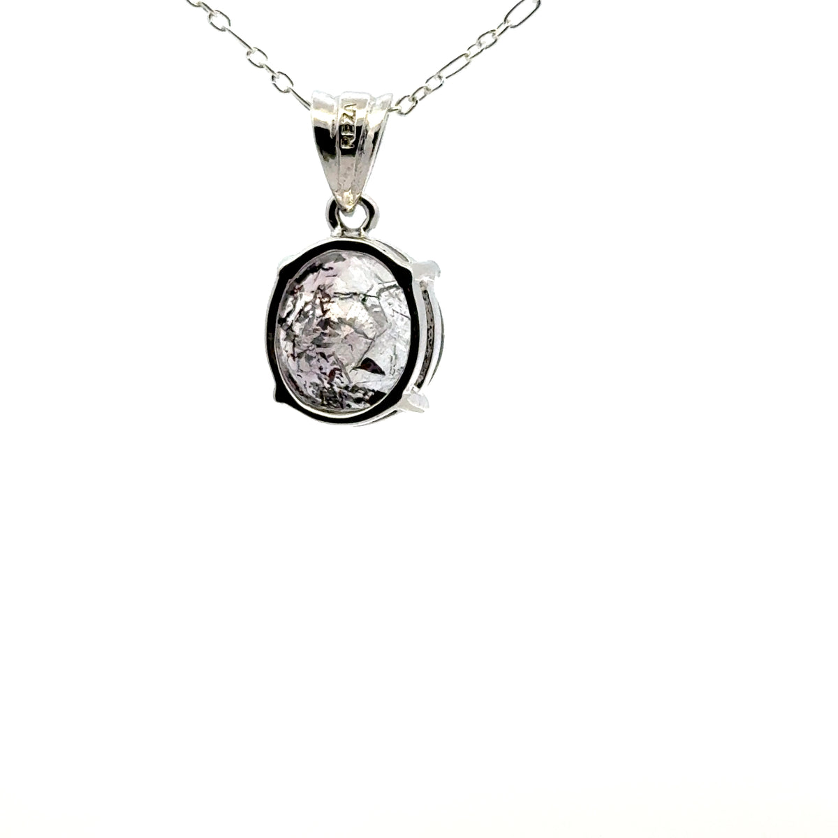 Sacred Seven Pendant – Brilliant-Cut Natural Crystal Jewelry in 925 Sterling Silver