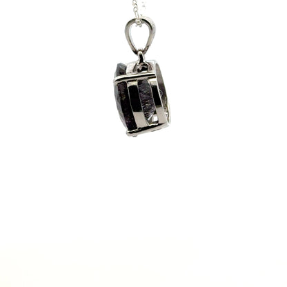 Sacred Seven Pendant – Deep-Tone Prong Set Faceted Natural Gemstone in 925 Sterling Silver