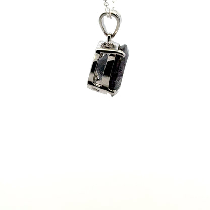 Sacred Seven Pendant – Deep-Tone Prong Set Faceted Natural Gemstone in 925 Sterling Silver