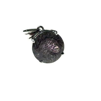 Sacred Seven Pendant – Deep-Tone Prong Set Faceted Natural Gemstone in 925 Sterling Silver