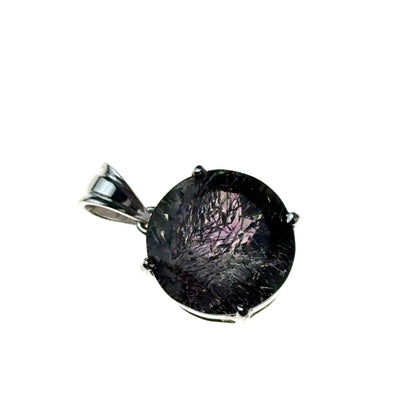 Sacred Seven Pendant – Deep-Tone Prong Set Faceted Natural Gemstone in 925 Sterling Silver